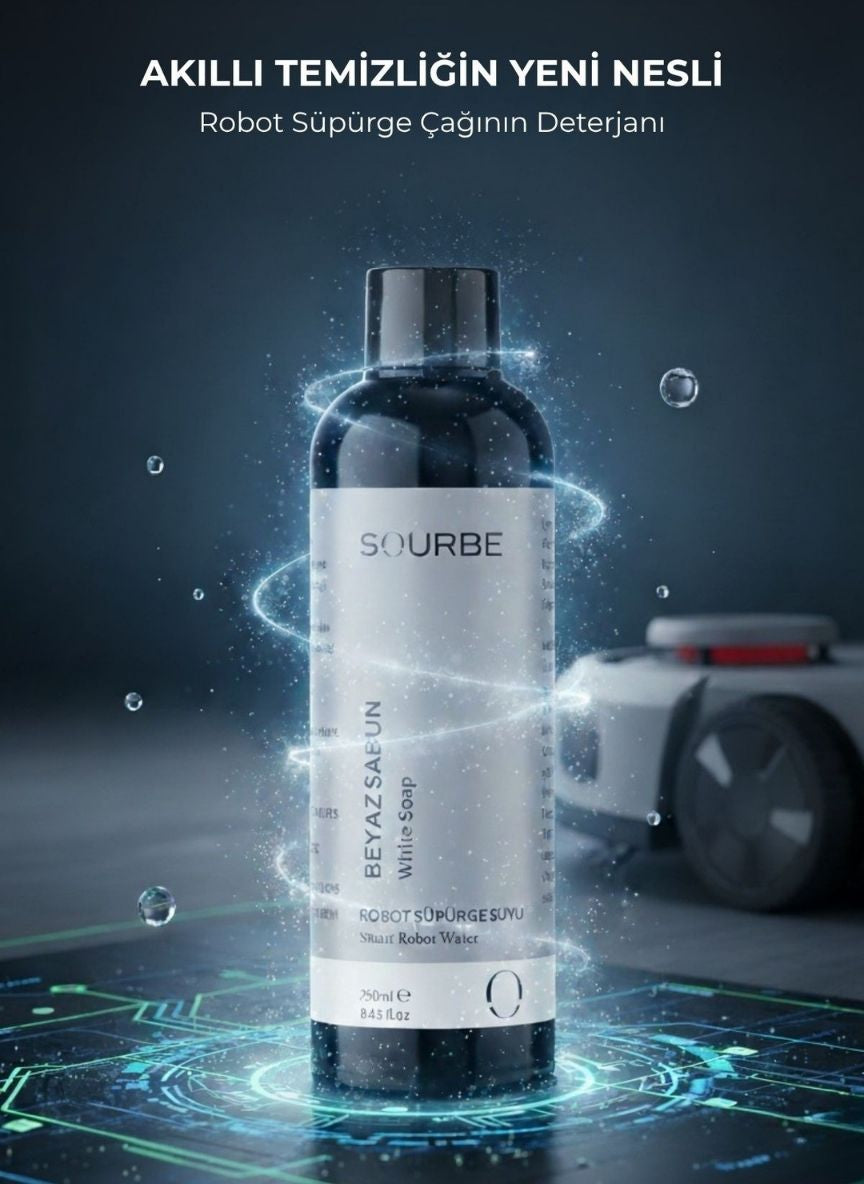 Akıllı Robot Süpürge Deterjan Suyu - Beyaz Sabun Kokulu 250ml